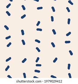 Indigo tie dye shibori vector seamless pattern. Minimalist geometric oriental  endless tile repeat in navy blue and white. Organic texture. Japanese traditional print.
