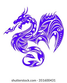 Dragon tattoo flash tribal 50 Amazing