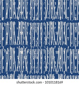 Indigo vector tie dye seamless pattern. Abstract watercolor. Natural tiles. Organic texture.Watercolour print. Japan folk pattern. Organic textile. Japanese seamless natural texture. Indigo batik. 