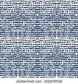 Indigo vector tie dye seamless pattern. Abstract watercolor. Natural tiles. Organic texture.Watercolour print. Japan folk pattern. Organic textile. Japanese seamless natural texture. Indigo batik. 