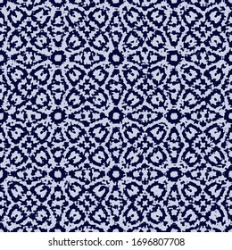 Tejido vectorial índigo sin fisuras.Fondo abstracto de las acuarelas. Pintura monocroma. Diseño de tinta gruesa. Perfecto para embalaje, tarjeta, portada, papel de libro de recortes, estampas de moda. 