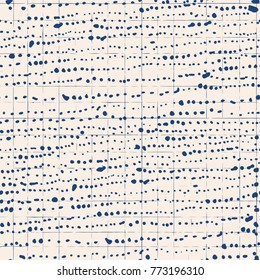 Indigo vector tie dye seamless pattern. Abstract watercolor. Natural tiles. Organic texture.Watercolour print. Japan folk pattern. Organic textile. Japanese seamless natural texture. Indigo batik. 