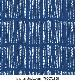 Diseño transparente de tinte vectorial índigo. Acuarela abstracta. Baldosas naturales. Textura orgánica.Huella acuarela. Patrón popular japonés. Textil orgánico. Textura natural japonesa sin fisuras. Indigo batik. 