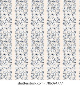 Indigo vector tie dye seamless pattern. Abstract watercolor. Natural tiles. Organic texture.Watercolour print. Japan folk pattern. Organic textile. Japanese seamless natural texture. Indigo batik. 