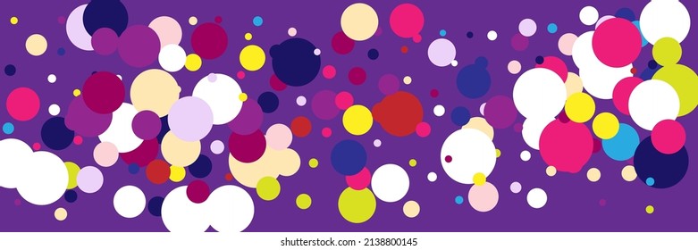 Indigo Vivid Play Blue Rainbow Background. Purple Pastel Green Kids Red Vibrant Design Pic. Color Beige Dark White Multicolor Bright Textile. Violet Pink Yellow Circles Children Pattern.