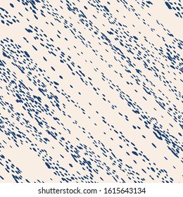 Indigo and White Vector seamless check pattern. Allover pattern. Ink grunge grid. Hand drawn seamless check pattern. Graphic background with ethnic tartan. Seamless check pattern background.