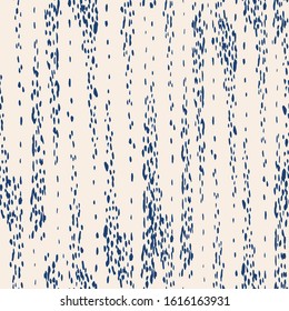 Indigo and White Vector seamless check pattern. Allover pattern. Ink grunge grid. Hand drawn seamless check pattern. Graphic background with ethnic tartan. Seamless check pattern background.