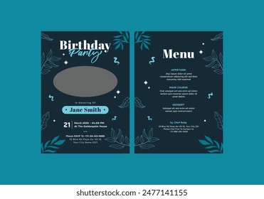 **Indigoluz Birthday Invitation Template**_ is clean, modern, simply style, and moreover it’s friendly use. It’s Quick And Easy to use to save your time.