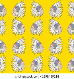 Indio Apache Graphic Pattern Yellow