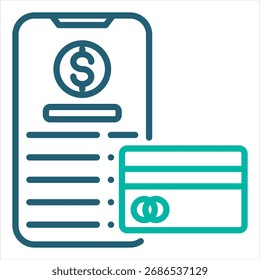 Indirect Cost Outline Single Icon Illustration