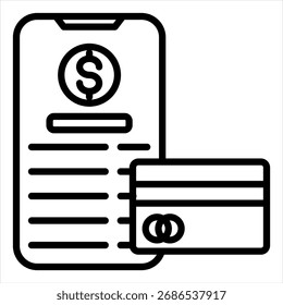 Indirect Cost Outline Single Icon Illustration