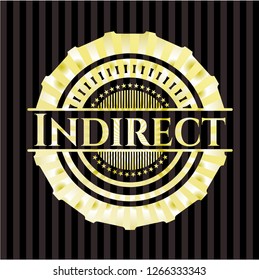 Indirect gold shiny emblem