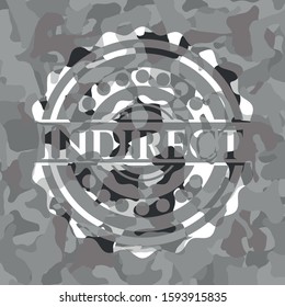 Indirect on grey camo pattern