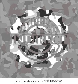 Indirect on grey camouflage pattern