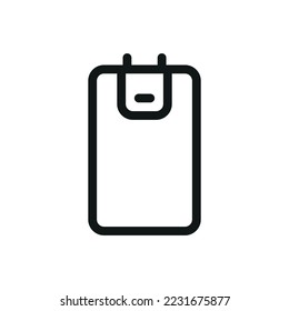 Indirect water heater isolated vector icon with editable stroke