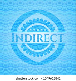 Indirect water wave badge.