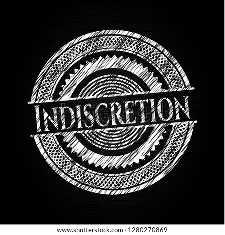 Indiscretion chalk emblem