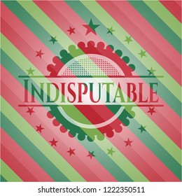 Indisputable christmas emblem background.