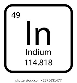 Indium icon vektor illustratration design