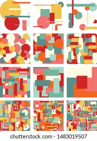 Individual abstract portraits, seamless patterns and pre-made posters.