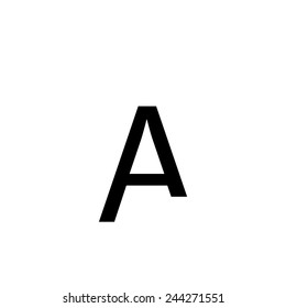An Individual Alphabet Character of a Custom Font - Uppercase A