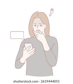 An individual expressing shock and surprise while reacting to an unexpected text message notification on their phone