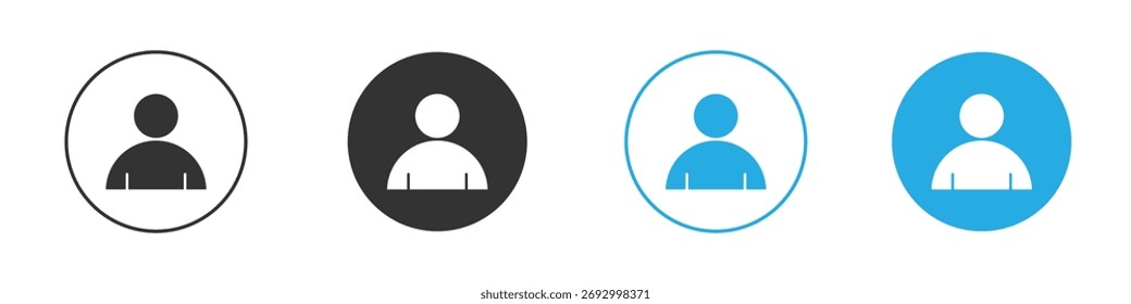 Icono individual en Vector plano editable en blanco y negro