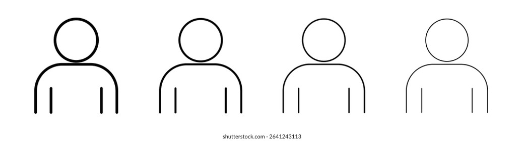 Individual icon Outline sign symbol set