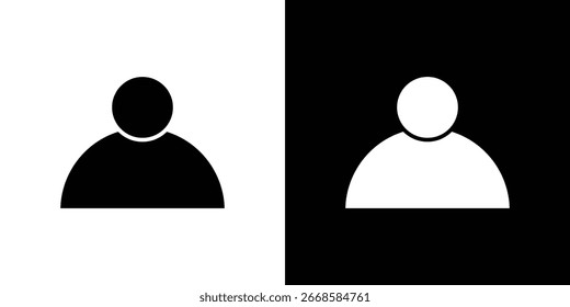 Icono individual, icono plano de Vector. Ilustración plana.