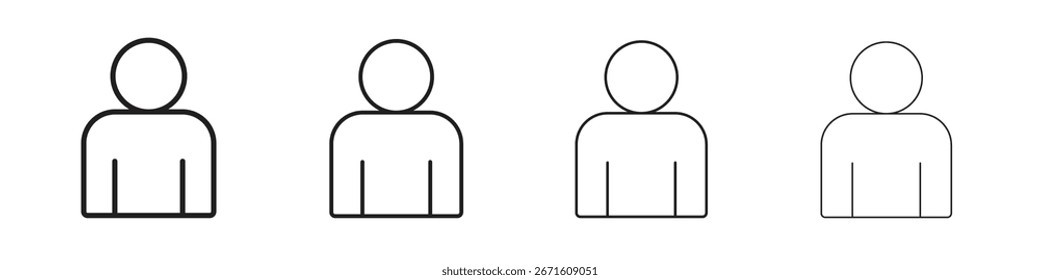 Icono individual de la Ilustración vectorial, icono del diseño de la línea. Trazos editables.