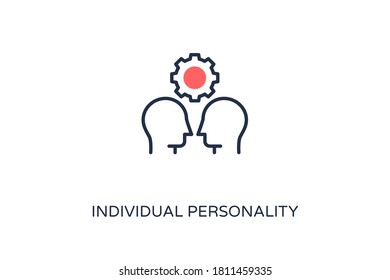  Individual Personality Icon In Vector. Logotype