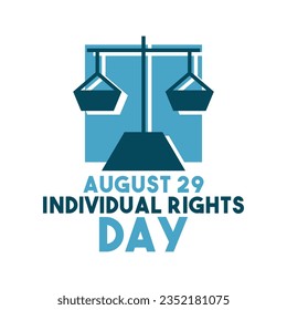 Individual Rights Day. August 29. Eps 10.