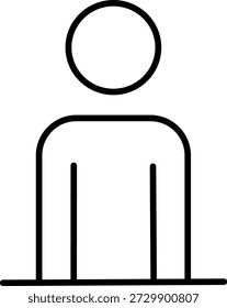 Perfil de usuario individual o icono de recursos humanos