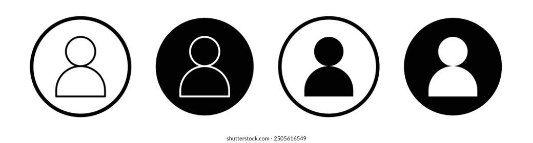 Individual vector icon set black filled and outlined style.