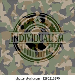 Individualism on camo pattern