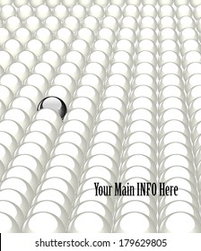Individuality concept background composition - vector illustration