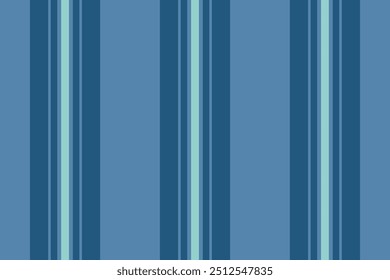 Individuality fabric background seamless, tape stripe vertical textile. Christmas card lines texture pattern vector in cyan and light colors palette.