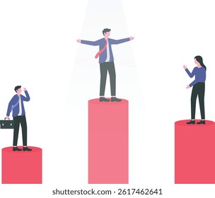 Individuality. Selected business professional. Recruiting business person concept

