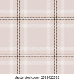 Individuality vector pattern texture, frame fabric check seamless. Famous textile plaid background tartan in white and light colors palette.