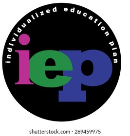 Individualized Education Plan (I.E.P.) vector 
