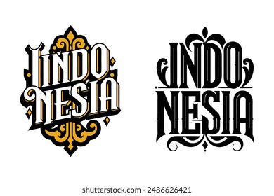 Indo Nesia typography for t shirt design