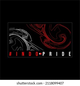 Indo Pride on Black Background