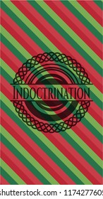 Indoctrination christmas badge background.