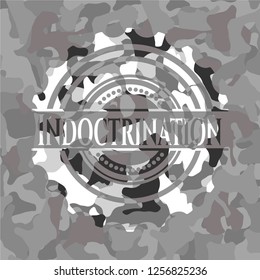Indoctrination grey camouflaged emblem