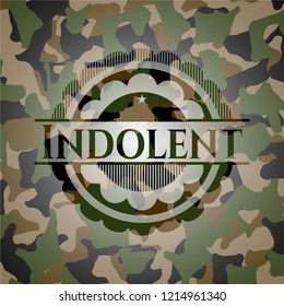 Indolent camouflage emblem
