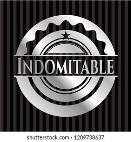 Indomitable silvery emblem