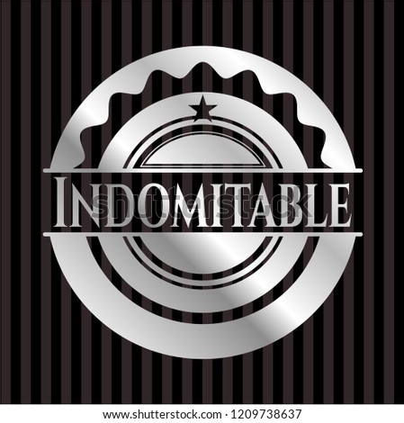 Indomitable silvery emblem