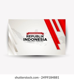 indonesia 79th independence day Abstract Background Design Template Indonesia