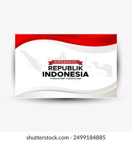 indonesia 79th independence day Abstract Background Design Template Indonesia