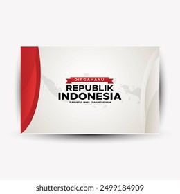 indonesia 79th independence day Abstract Background Design Template Indonesia